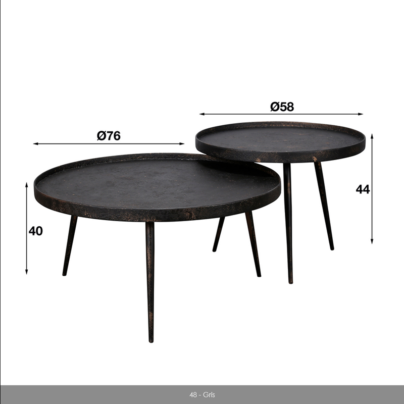 set tables de salon KARIN - Meubles Vrijens (1)