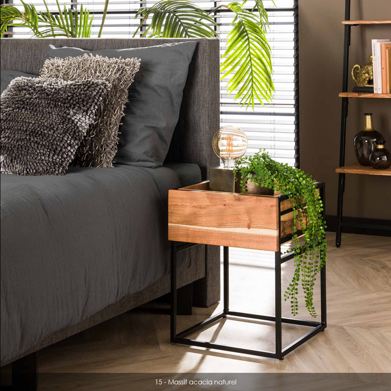 Chevet 1 Tiroir TRAY - Meubles Vrijens (2)