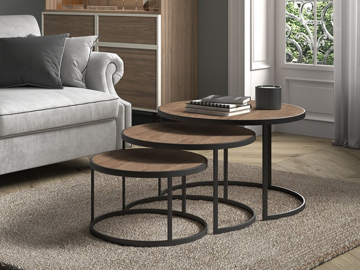 SET TABLES DE SALON LENNOX MEUBLES VRIJENS