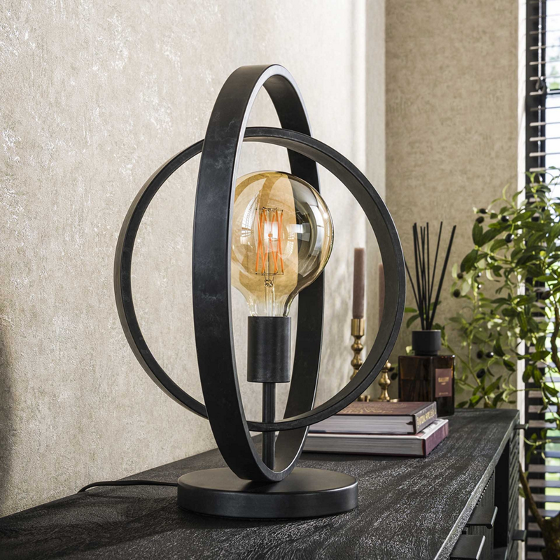 LAMPE DE TABLE TURN AROUND CHARCOAL MEUBLES VRIJENS (1)