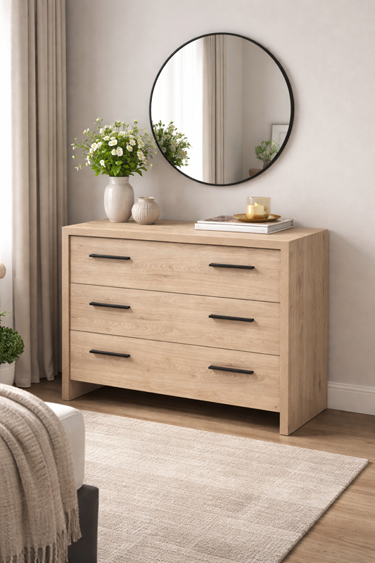 Commode 3 Tiroirs VIOLA Meubles Vrijens (1)