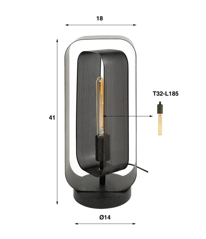 LAMPE DE TABLE MESH MEUBLES VRIJENS (2)
