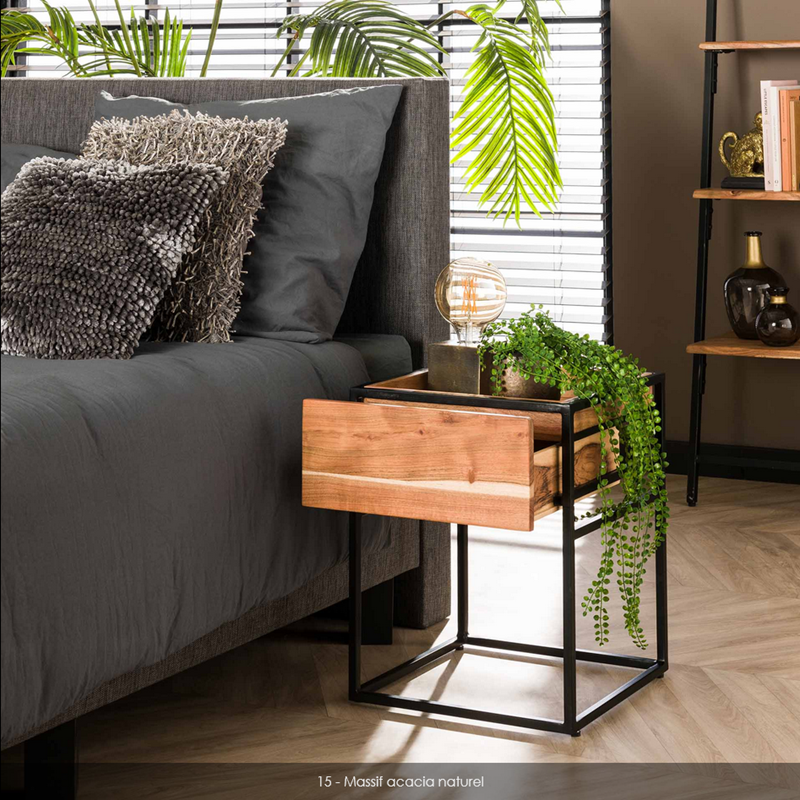 Chevet 1 Tiroir TRAY - Meubles Vrijens (3)