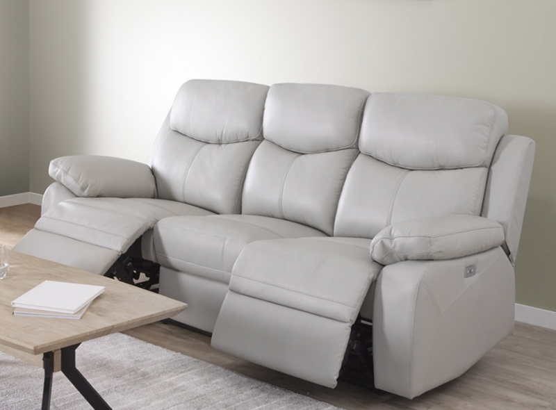 Canapé 3 Places VICTORIA Gris Clair