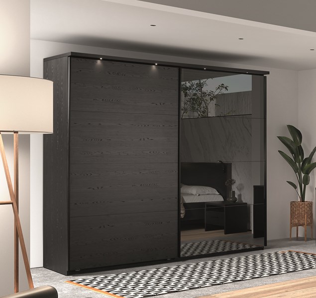 GARDE-ROBE ROSIE PORTES MIROIR
