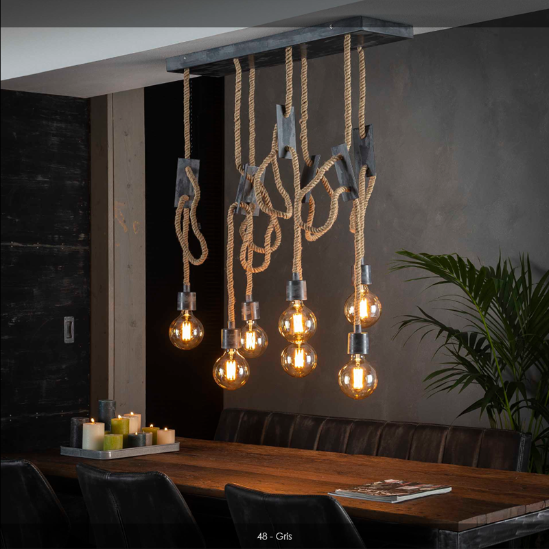 Suspension 7L corde superbe lustre PROMO 199€