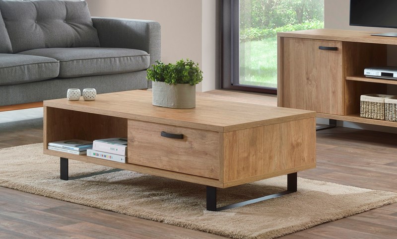 TABLE DE SALON COMO HR golden oak