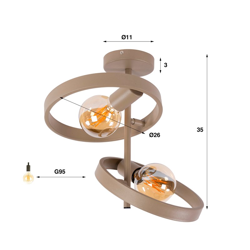 PLAFONNIER HOVER 2L MEUBLES VRIJENS  (3)