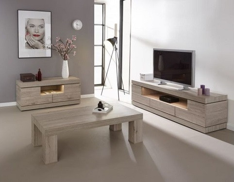 salle à manger etna  table de salon rectangulaire meuble Boussu 3