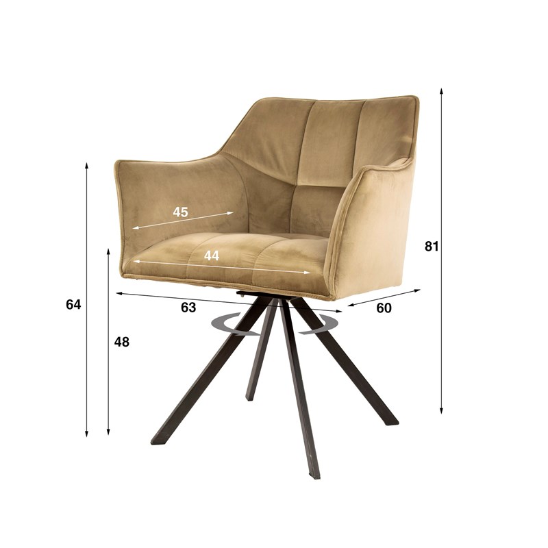 FAUTEUIL SPIN MEUBLES VRIJENS (1)