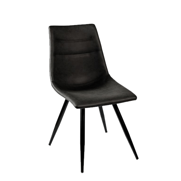 CHAISE ST1804 NOIR MEUBLES VRIJENS