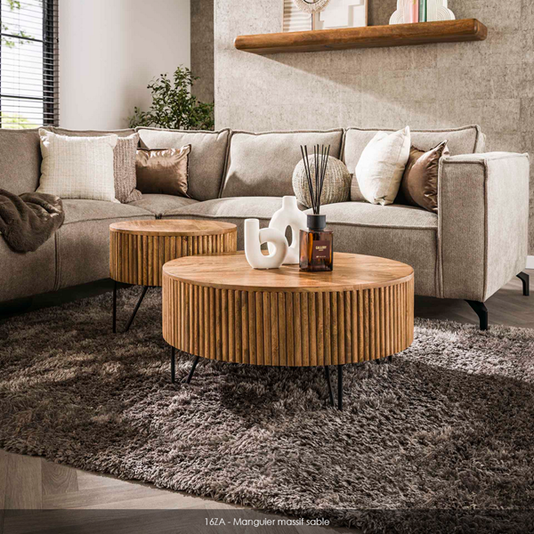 SET DE TABLES WAVE ROND