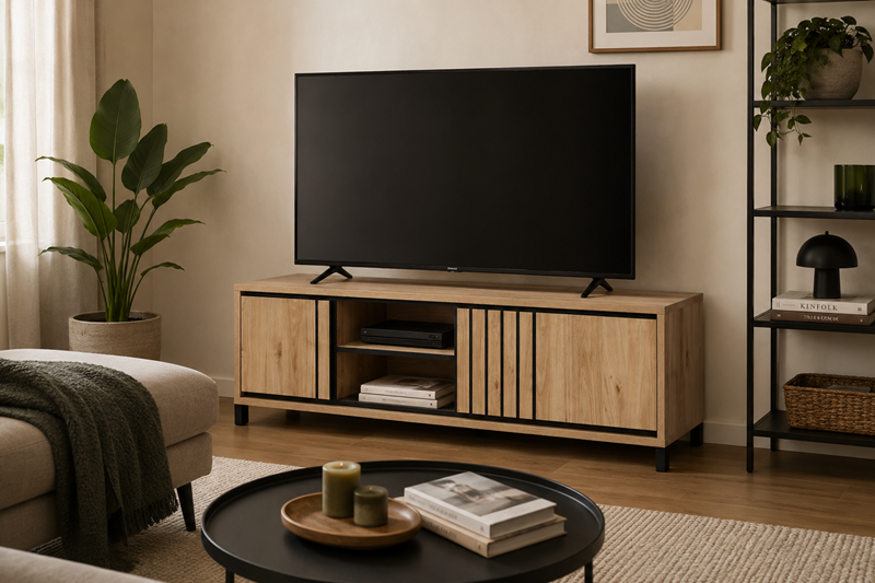 MEUBLE T.V. TRAVIS 3 PORTES MEUBLES VRIJENS