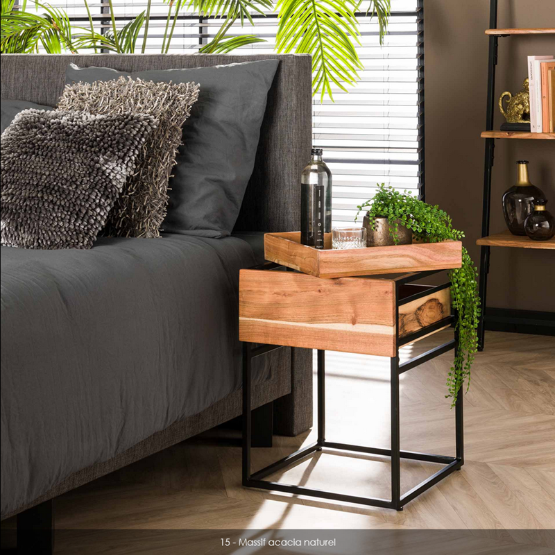 Chevet 1 Tiroir TRAY - Meubles Vrijens (4)