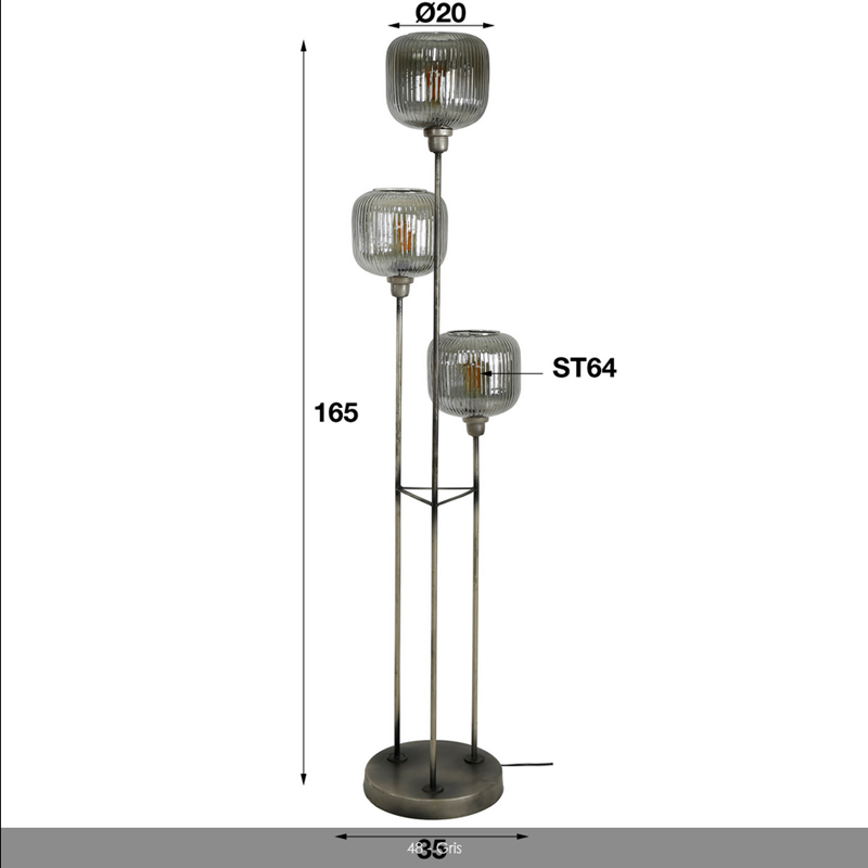 Lampadaire 3L STRIPE (1)