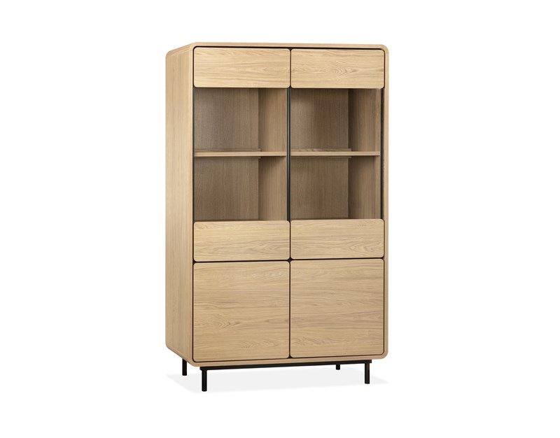 VITRINE 4 PORTES REDFORD SANS LED