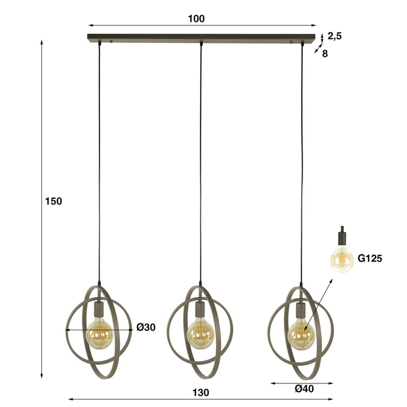 LUSTRE TURN AROUND BEIGE MEUBLES VRIJENS