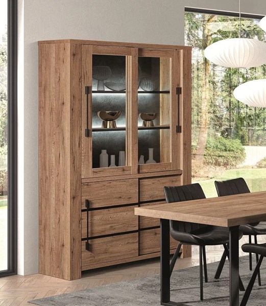 MEUBLE VITRINE OTTO SCARLET OAK MEUBLES VRIJENS