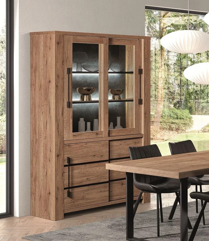 MEUBLE VITRINE OTTO SCARLET OAK MEUBLES VRIJENS