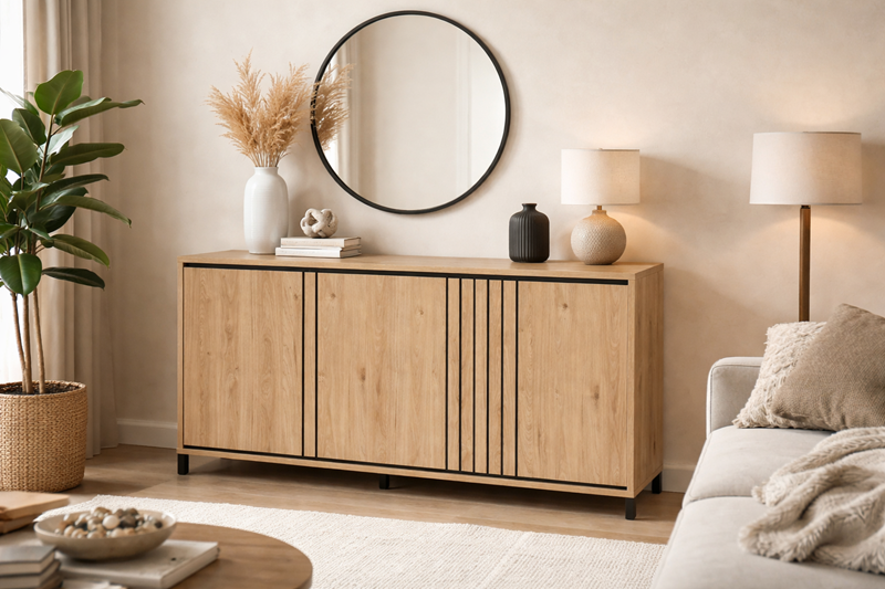 BAHUT 4 PORTES TRAVIS MEUBLES VRIJENS