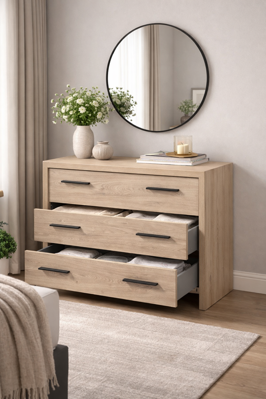 Commode 3 Tiroirs VIOLA Meubles Vrijens (2)